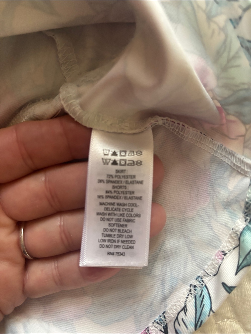 Tommy Bahama Active Floral Zip-Up Top and Ruffle Skirt Set - Pink & Teal Bloom - Picture 5 of 13